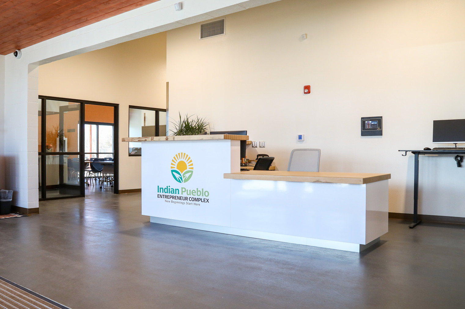 Entry way at the Indian Pueblo Entrepreneur Complex